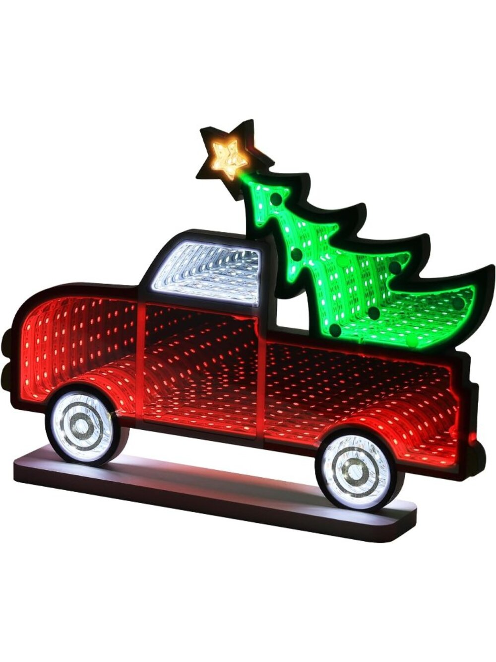 🎃 Christmas Tree Truck Halloween Inflatable LED Lights Yard Decor